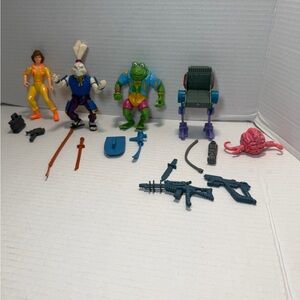 Vintage 1988 TMNT Playmates Teenage Mutant Ninja Turtles Lot of Figures